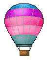 medium pink hot air balloon